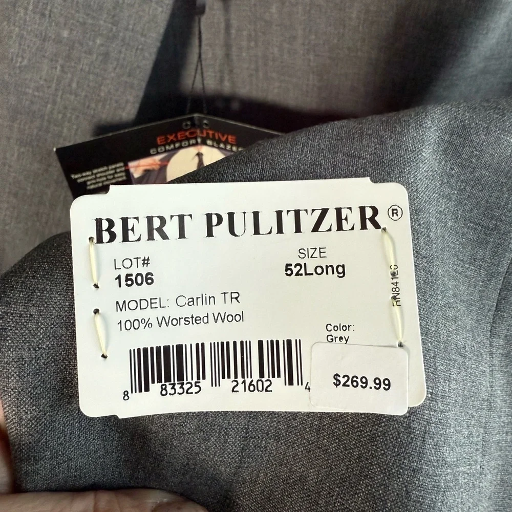 Bert Pulitzer Executive Comfort Blazer • NWT • Men’s 52Long - Picture 7 of 11